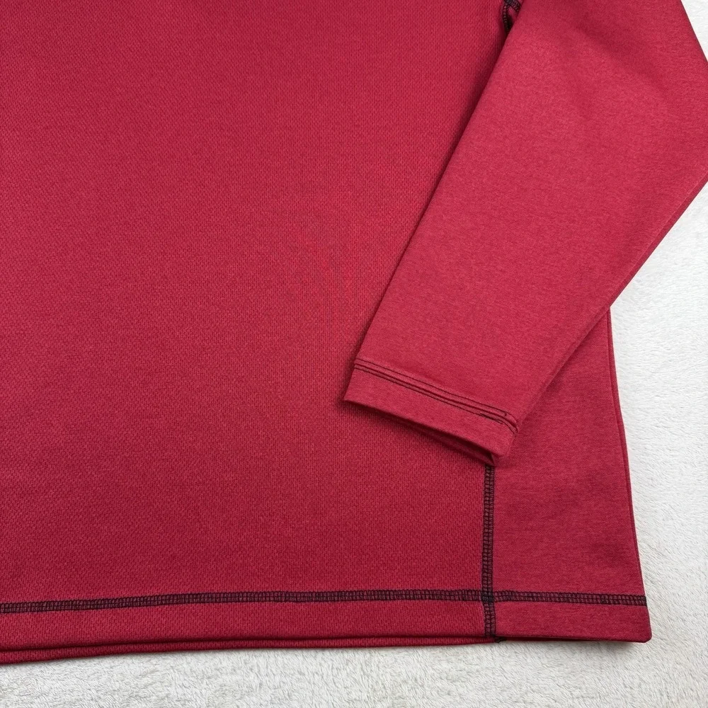 Pebble Beach Golf Red Men's Large 1/4 Zip Performance Pullover Long Sleeve - Picture 7 of 13
